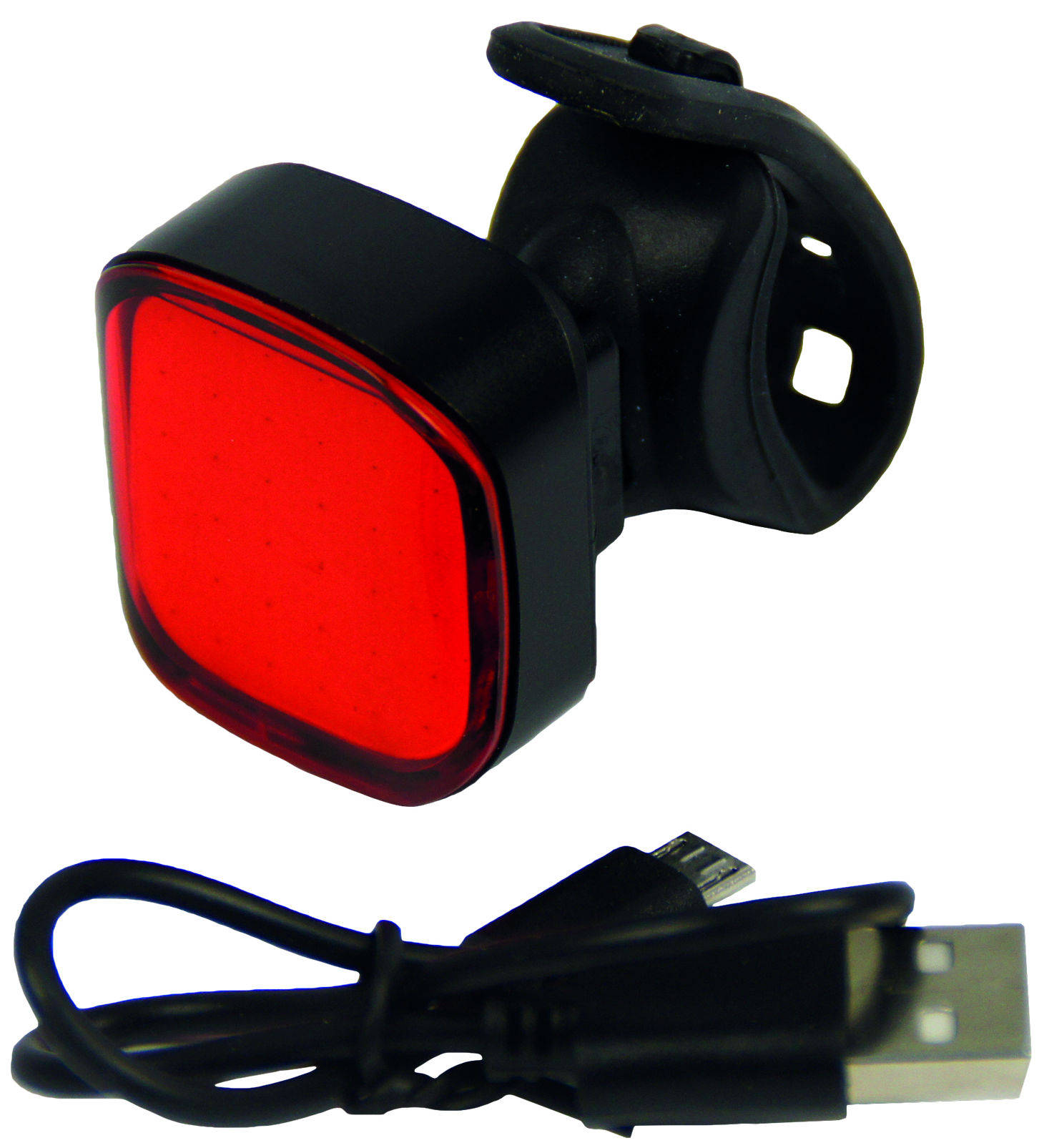Achterlicht LED Urban Proof High Power vierkant - USB oplaadbaar - Afbeelding 2