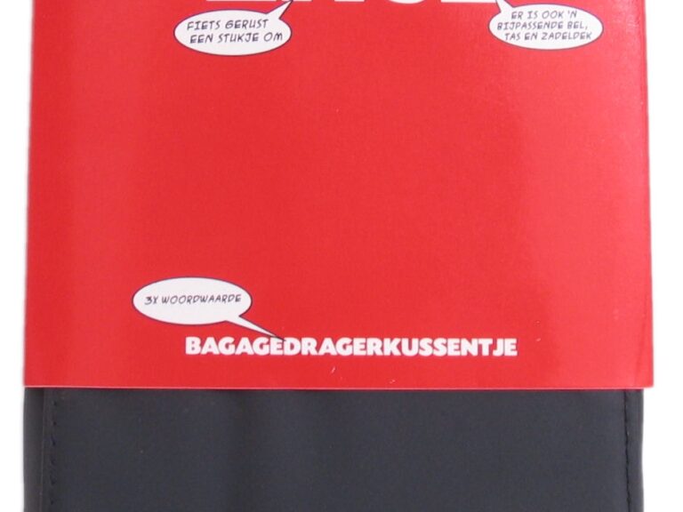 Bagagedragerkussen NietVerkeerd 32 x 15 x 5cm - zwart