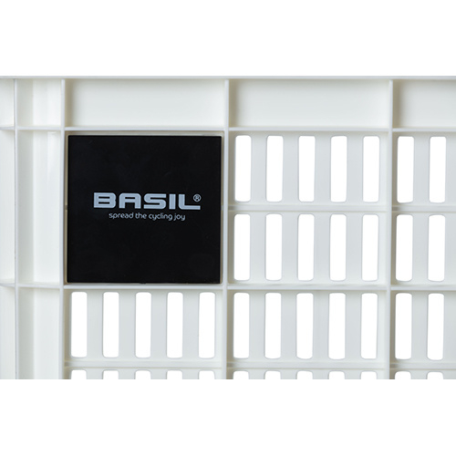 Gerecyclede fietskrat Basil Crate L 40.0 liter 39 x 49 x 26 cm - bright white