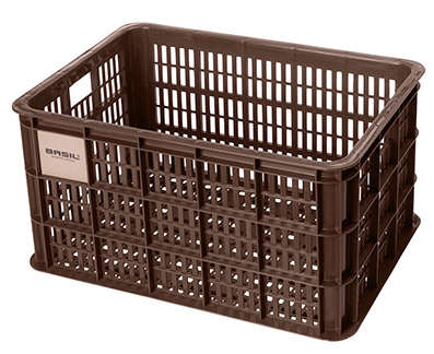 Gerecyclede fietskrat Basil Crate L 40.0 liter 39 x 49 x 26 cm - chocolate brown - Afbeelding 5