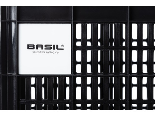 Gerecyclede fietskrat Basil Crate MIK L 40,0 liter 39 x 49 x 28 cm - black - Afbeelding 3
