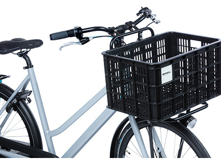 Gerecyclede fietskrat Basil Crate MIK L 40,0 liter 39 x 49 x 28 cm - black - Afbeelding 4