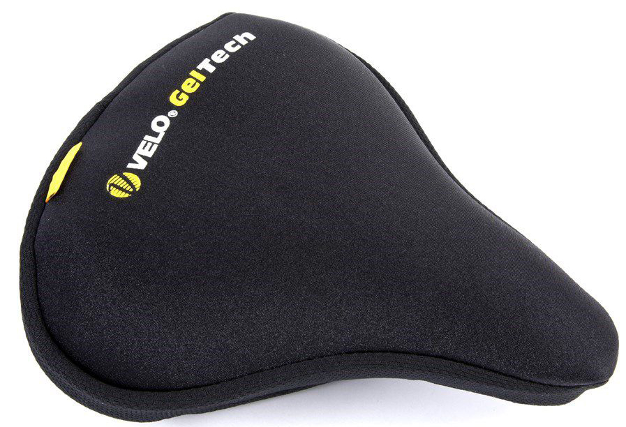 Zadeldek Velo Plush Tour met gel - zwart