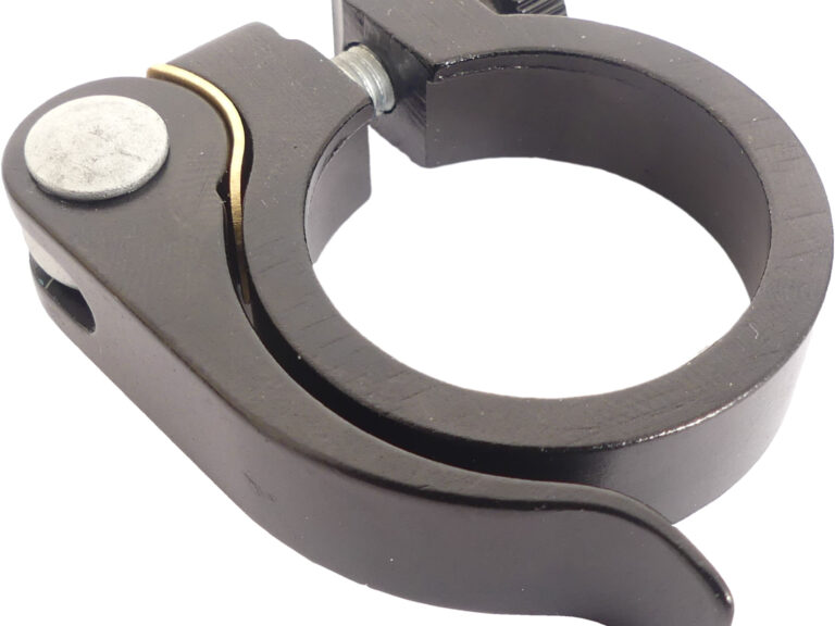 Zadelpenklem Ergotec SCQ-030 ø31,8 mm aluminium met snelspanner - zwart