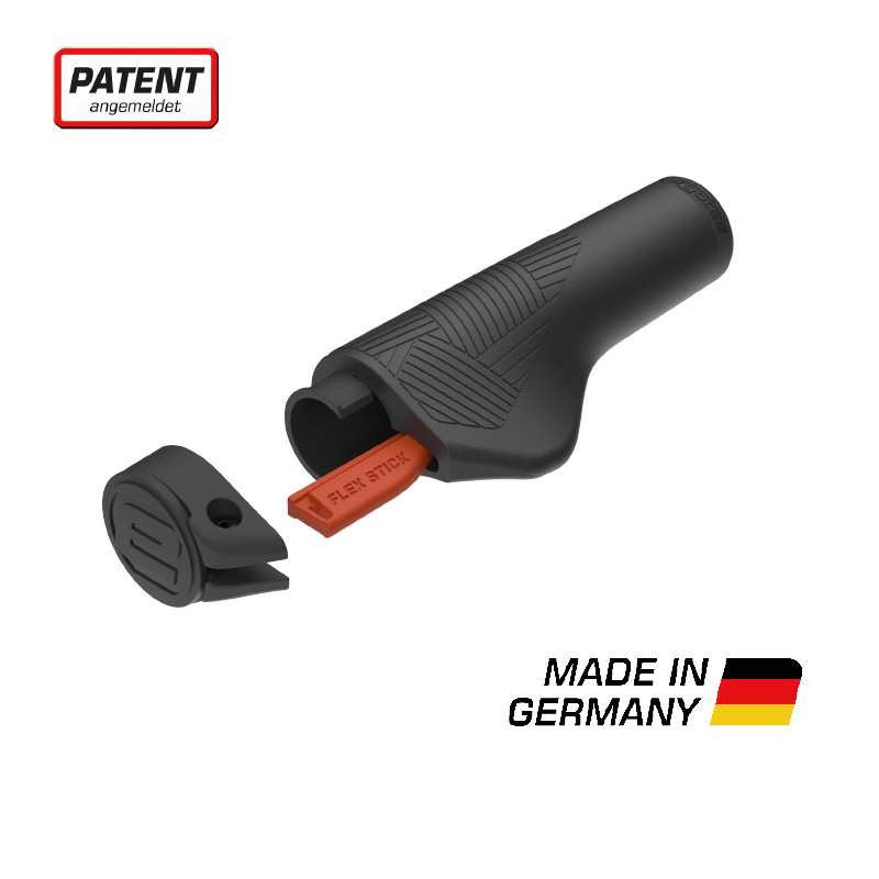 Handvatset Ergotec EG-Active Flex - links 135mm / rechts 88mm - zwart - Afbeelding 3