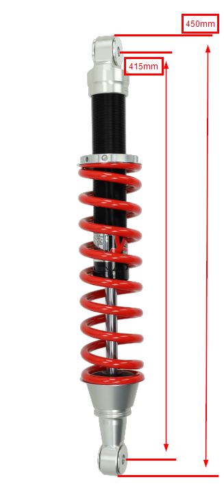Schokbreker Yss Hydraulisch Mono 410mm Beta Rr50 Enduro Racing Me302-410t-09-85 - Afbeelding 4