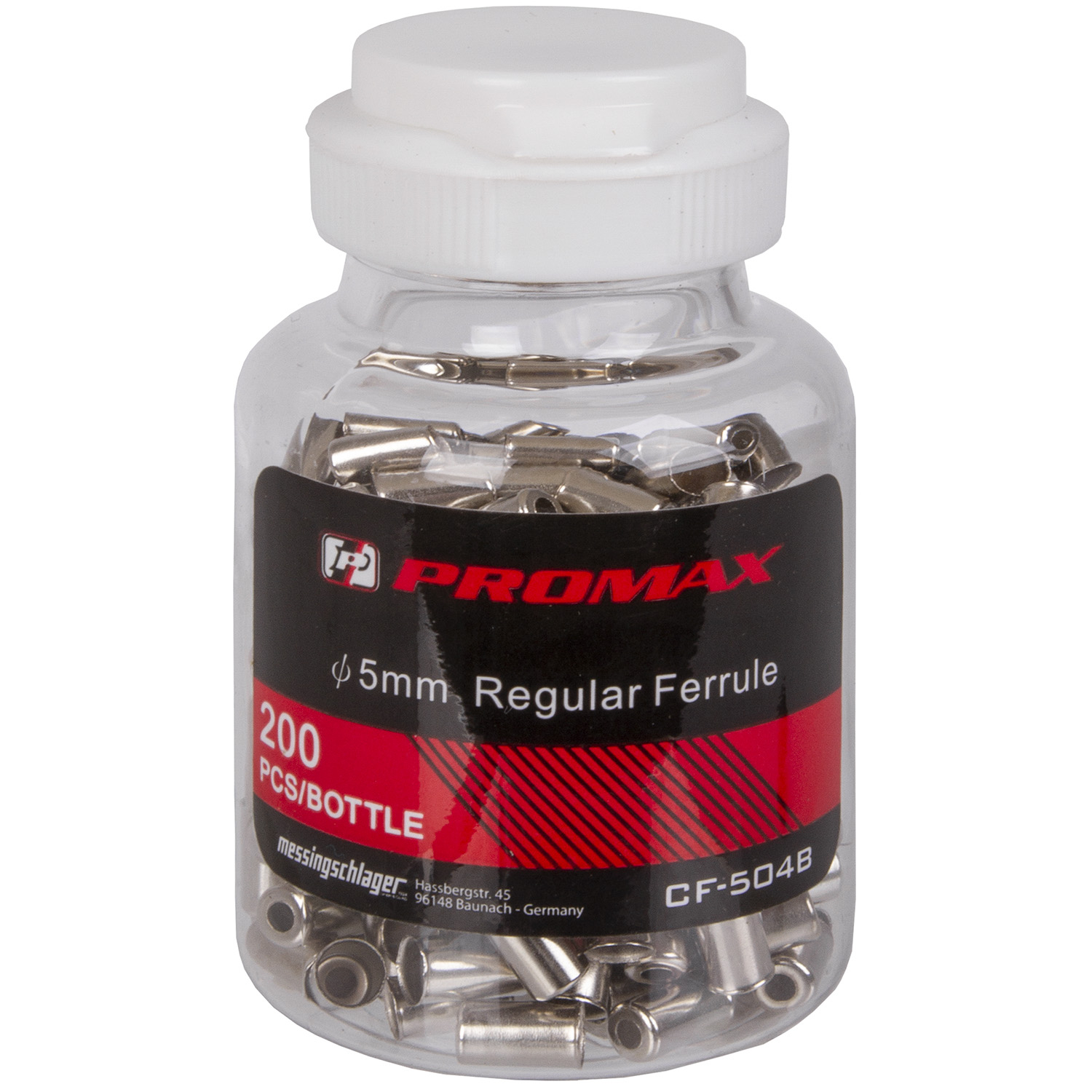 Kabelhoedje Promax metaal ø5mm voor remkabel (200 stuks) - Afbeelding 2