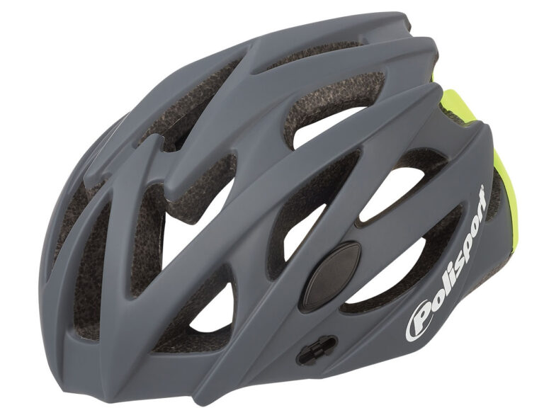 Fietshelm Polisport Twig M 55-58 cm - donkergrijs / fluor geel