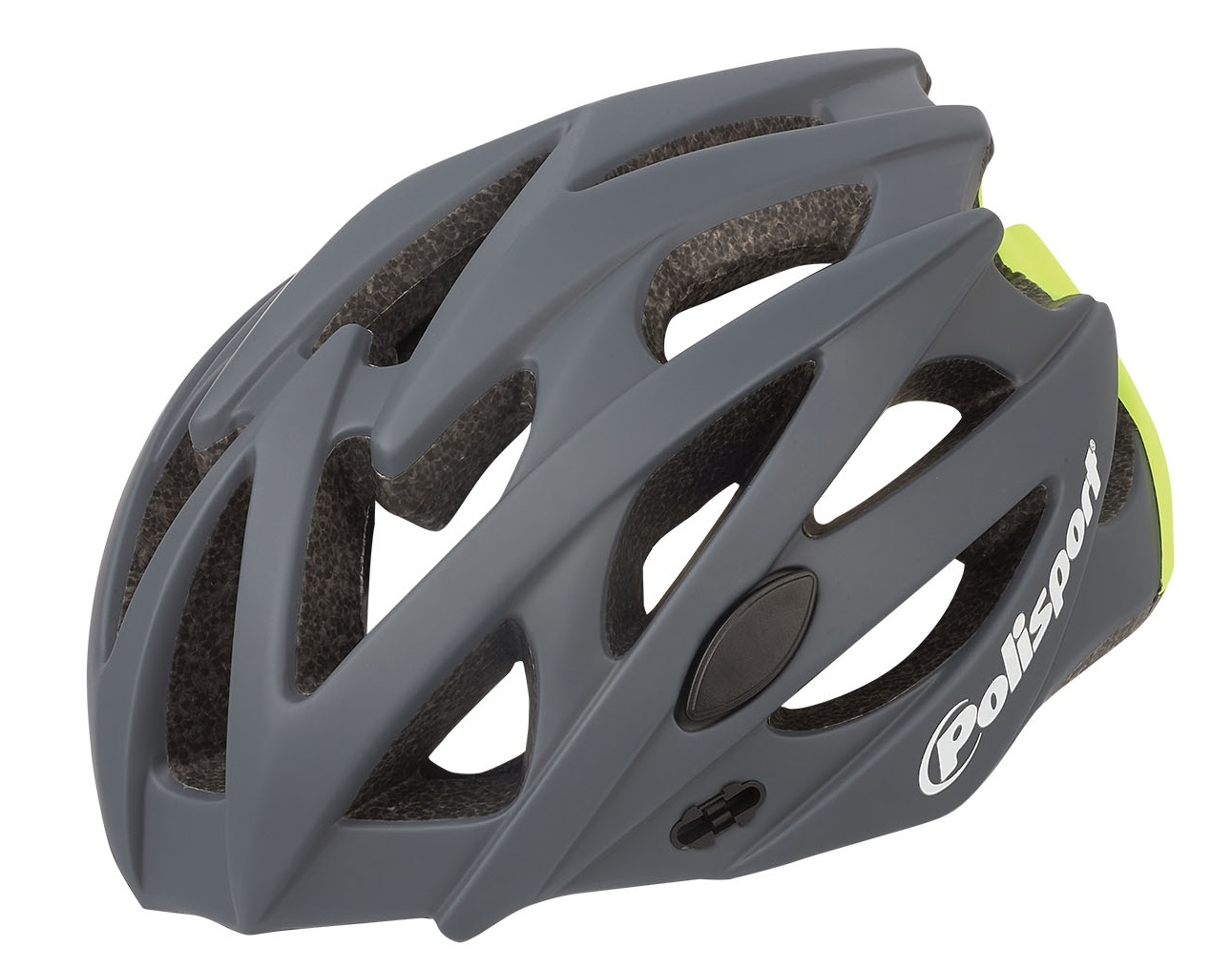 Fietshelm Polisport Twig - donkergrijs fluor geel