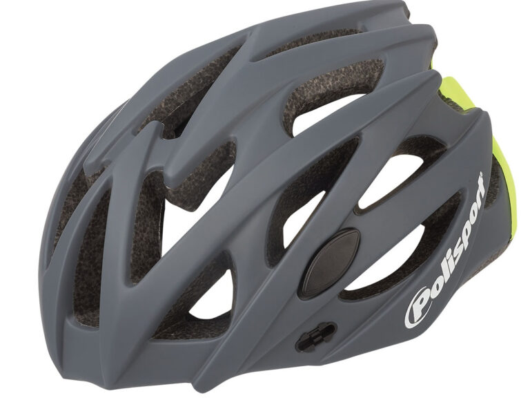 Fietshelm Polisport Twig L 58-61 cm - donkergrijs / fluor geel