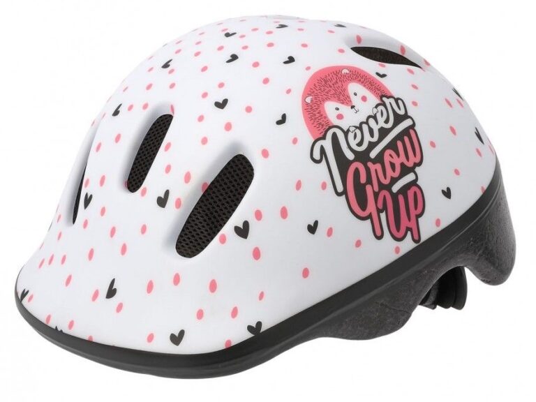 Fietshelm Polisport Hoggy XXS 44-48 cm - wit/mat roze