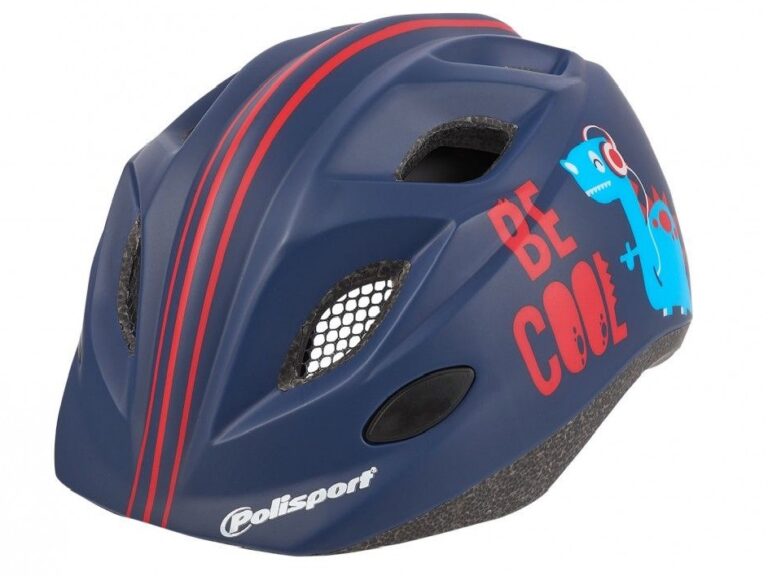 Fietshelm Polisport Be Cool S 52-56 cm - donkerblauw/rood