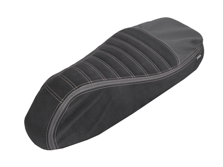 Buddydek Regia Alcantara Streep Sport (made In Eu) Vespa Zwart/wit >2024 Gts 125cc, Gts 250cc, Gts 300 (euro4)