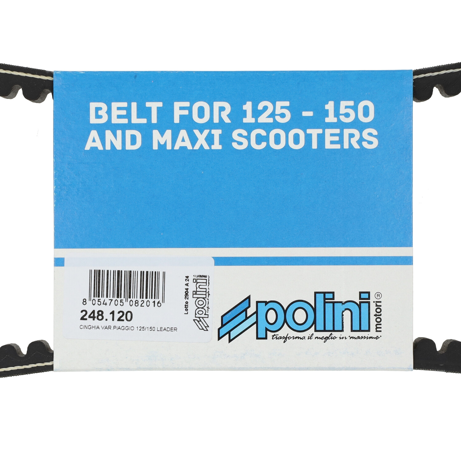 V-snaar Polini 125/150cc, Piaggio & Vespa 248.120 - Afbeelding 3