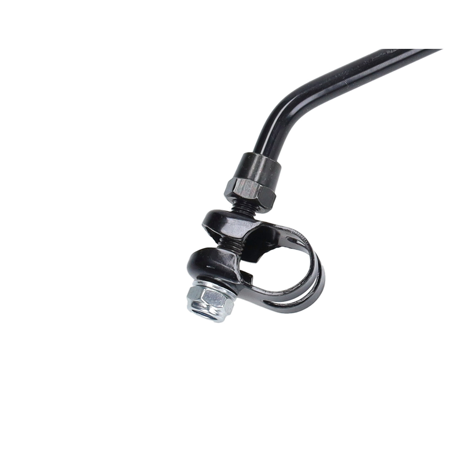 Spiegel Universeel Rond Draad/klem Zwart Bromfiets Vespa - Afbeelding 3