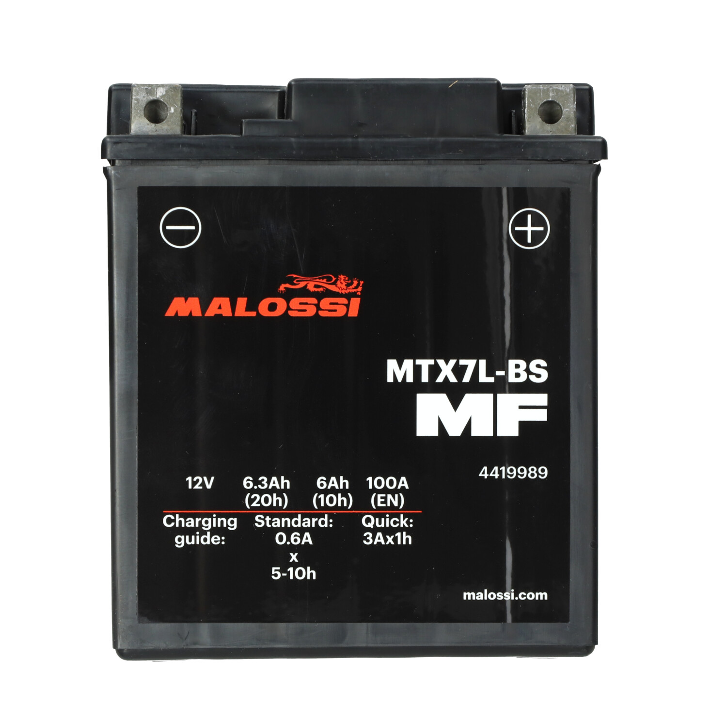 Accu Malossi Mtx7l-bs/ytx7l-bs Euro-4/5 Aprilia, Derbi, Honda, Piaggio, Vespa 4419989 - Afbeelding 3
