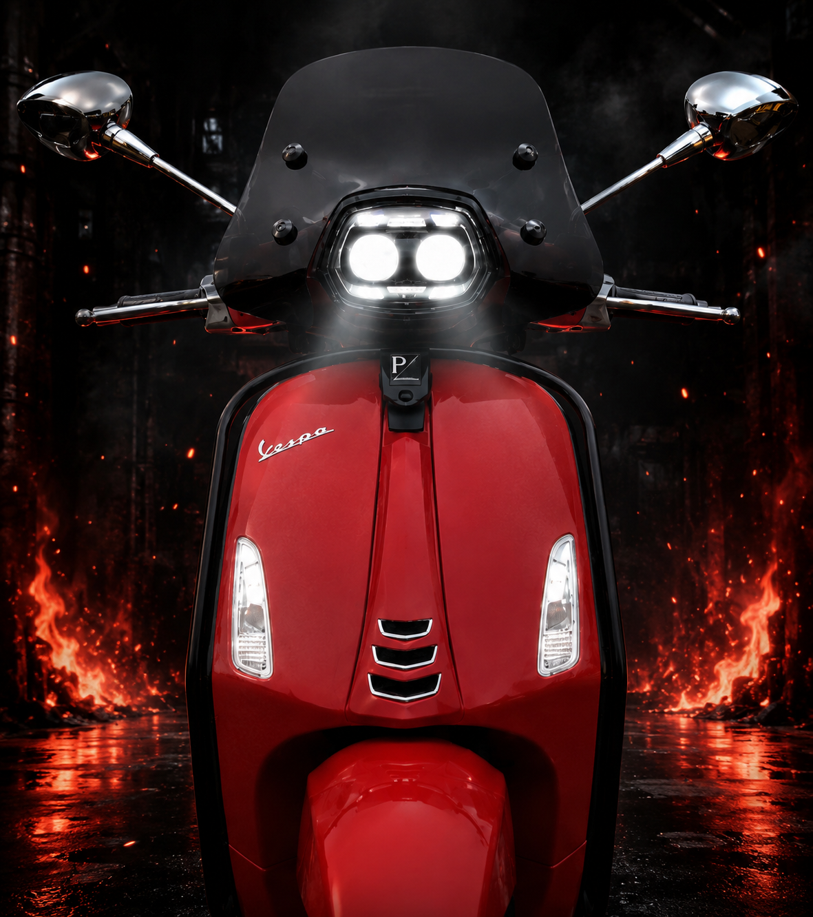Koplampunit Fast Arrow Pro LED Euro-2/4/5 e-mark Vespa smoke Sprint 50/125/150 - Afbeelding 10