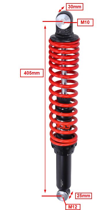 Schokbrekerset Yss Achter Hybrid Dtg Piaggio Mp3 400 - 09-13 Tb222-405p-03-85 - Afbeelding 4