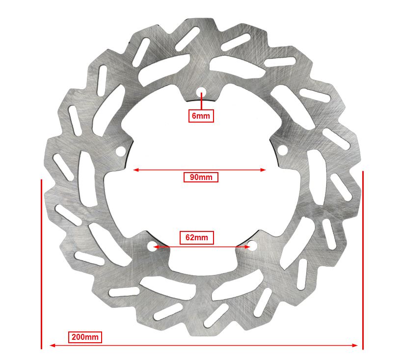 Remschijf Fast Arrow Pro Wave 5-gaats Zip Sp Voor Runner Achter Voor/achter 200mm Dna - Afbeelding 3