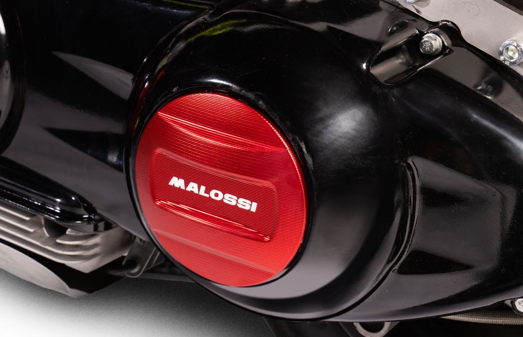 Carterdeksel Malossi Transmissiedeksel Cnc 125-300cc Achter Rood Beverly, Gts Alle Mod., Gtv, Liberty, Runner, Sr Max 2520247br - Afbeelding 3