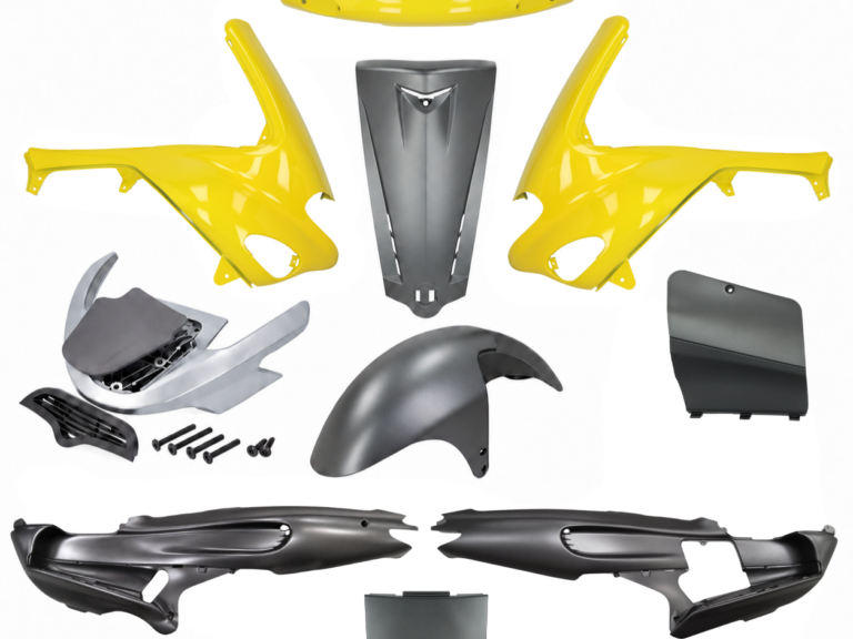 Plaatwerkset origineel model + spoiler SP pro geel/opaco Gilera Runner 50/125/180