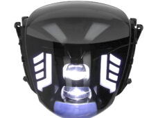 Koplamp Fast Arrow Pro Led Rs-1 Double Eye Smoke Zip2000, Piaggio
