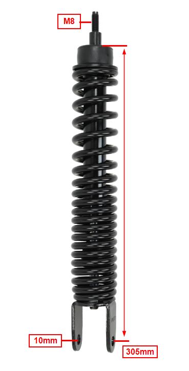 Schokbreker Piaggio Origineel Achter Zwart Nrg Power, Runner Purejet, Runner Sp 668007000c - Afbeelding 4