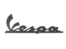 Embleem Piaggio Origineel Woord [vespa] Zijscherm Mat Zwart Gtv 300, Gtv 310 2h005862