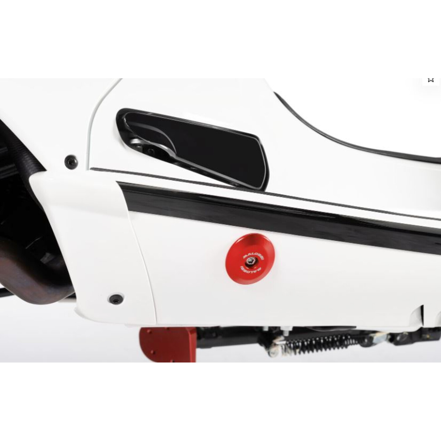Sierdopset Malossi Onderspoiler Cnc Gefreesd Vespa Rood Gts 125-310 1020502br - Afbeelding 3