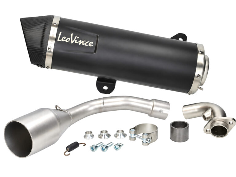 Uitlaat LeoVince compleet Euro-5 nero zwart/carbon Vespa, GTS 300 HPE 14071U