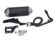 Uitlaat Turbokit 4t 3v Euro-4 G-max '18-20' Zwart Alu Primavera, Sprint, Vespa M4t185-n