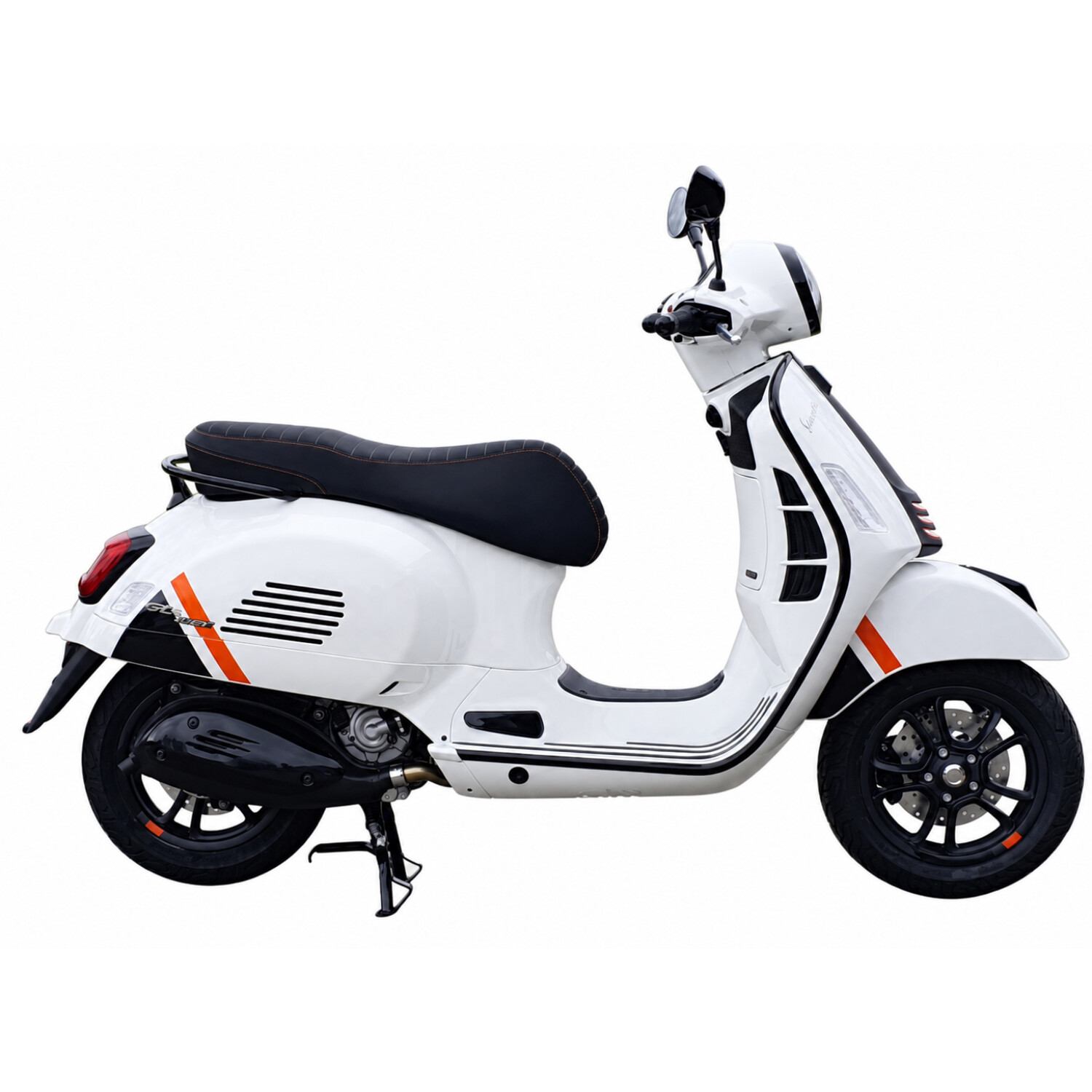 Stickerset Piaggio Origineel Euro-5 2023-2024 Zwart/oranje Gts 125cc, Gts 300, Gts 310 2h005296