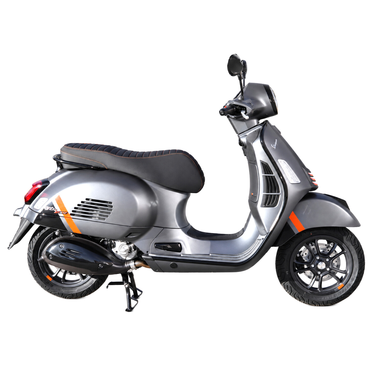 Stickerset Piaggio Origineel Euro-5 2023-2024 Zwart/oranje Gts 125cc, Gts 300, Gts 310 2h005296 - Afbeelding 2