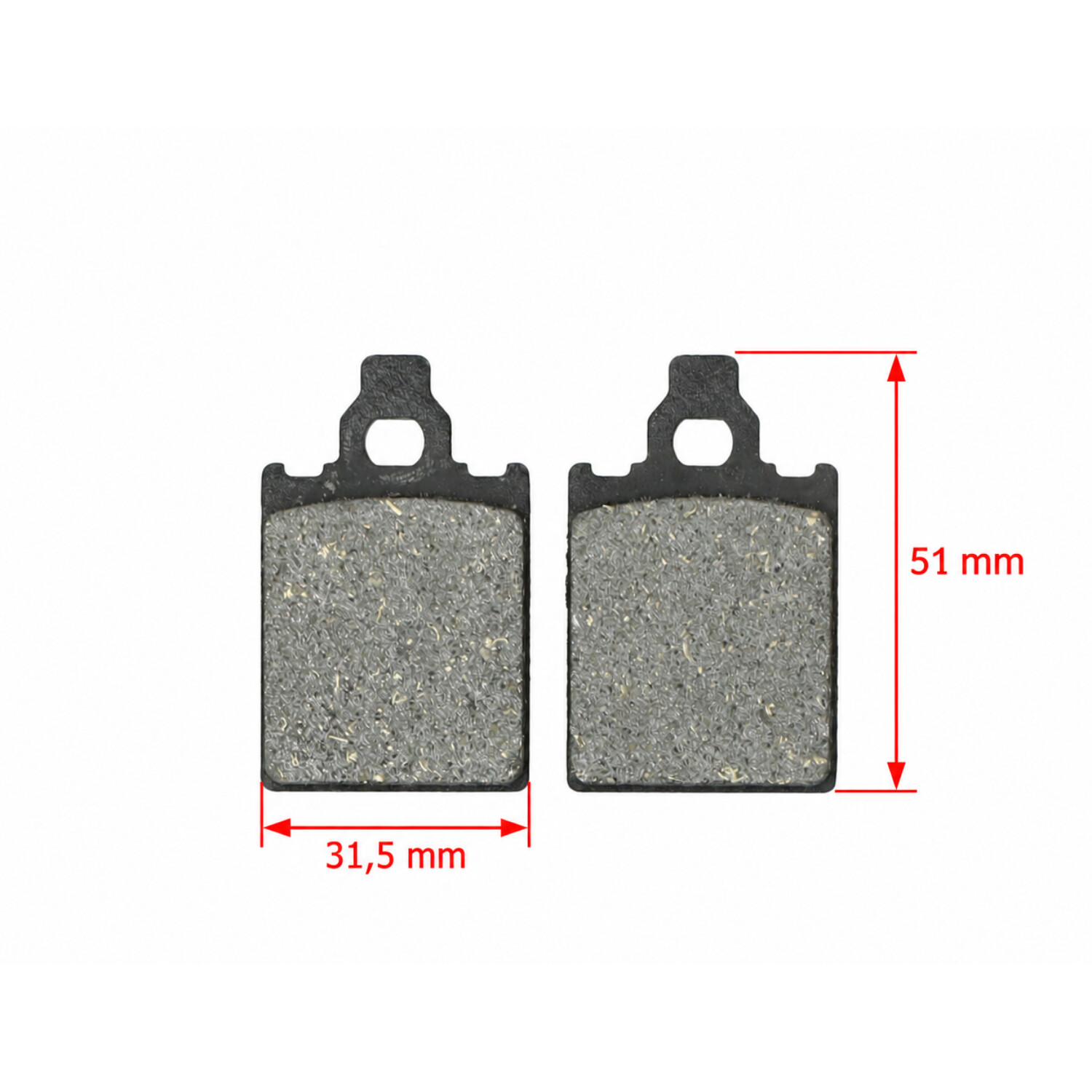 Remblokset Piaggio Origineel Hexagon 125/150, Px 125cc, Px 150cc, Px 200cc, Skipper 125/150, Typhoon 647176 - Afbeelding 3