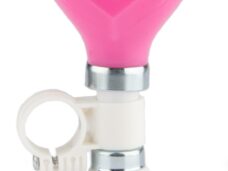 Fietstoeter recht PexKids Hartjes - wit met roze bol