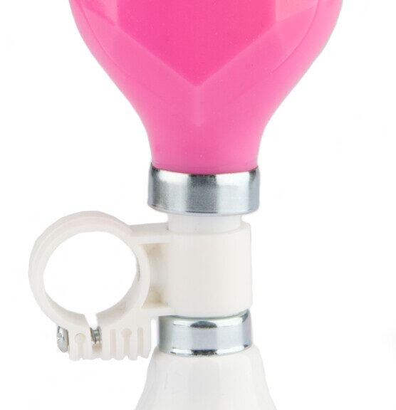 Fietstoeter recht PexKids Hartjes - wit met roze bol
