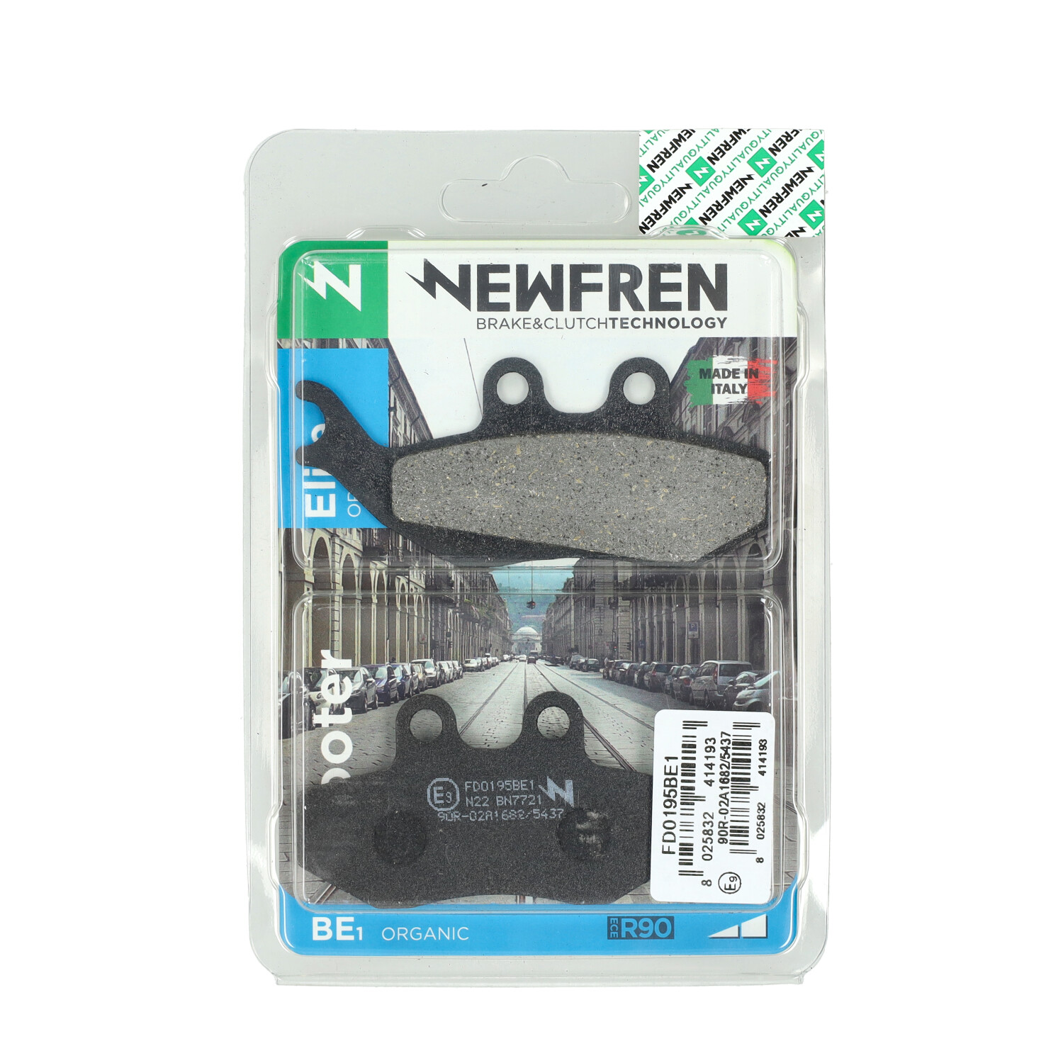Remblokset Newfren voor DNA, DNA 180cc, DT50LC, RS1, RS1999, Runner 180cc, Runner Pro, RX, TZR, XSM, XTM FD0195 - Afbeelding 2