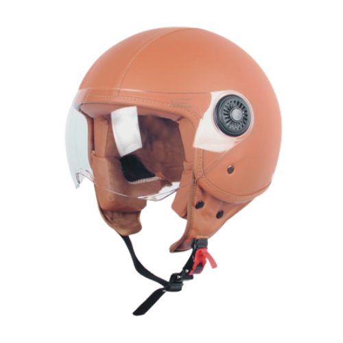 HELM VITO LEER BROWN AMSTERDAM S
