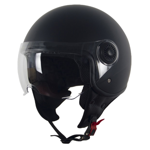 HELM VITO JET LORETO MAT ZWART S
