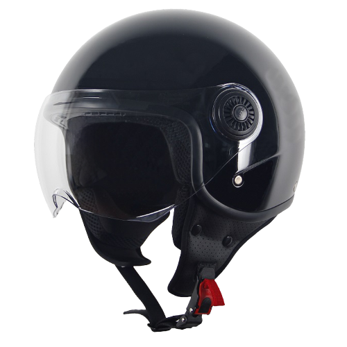 HELM VITO JET LORETO GLANS ZWART XXL (OP=OP PRIJS)
