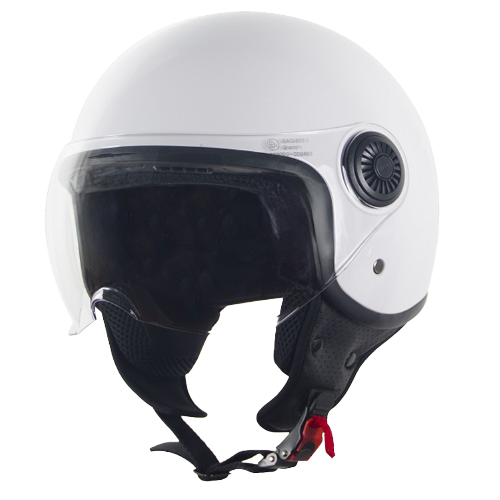 HELM VITO JET LORETO GLANS WIT XS (OP=OP PRIJS)