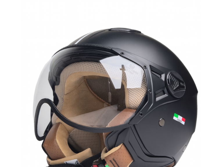 HELM VITO JET MODA MAT ZWART S