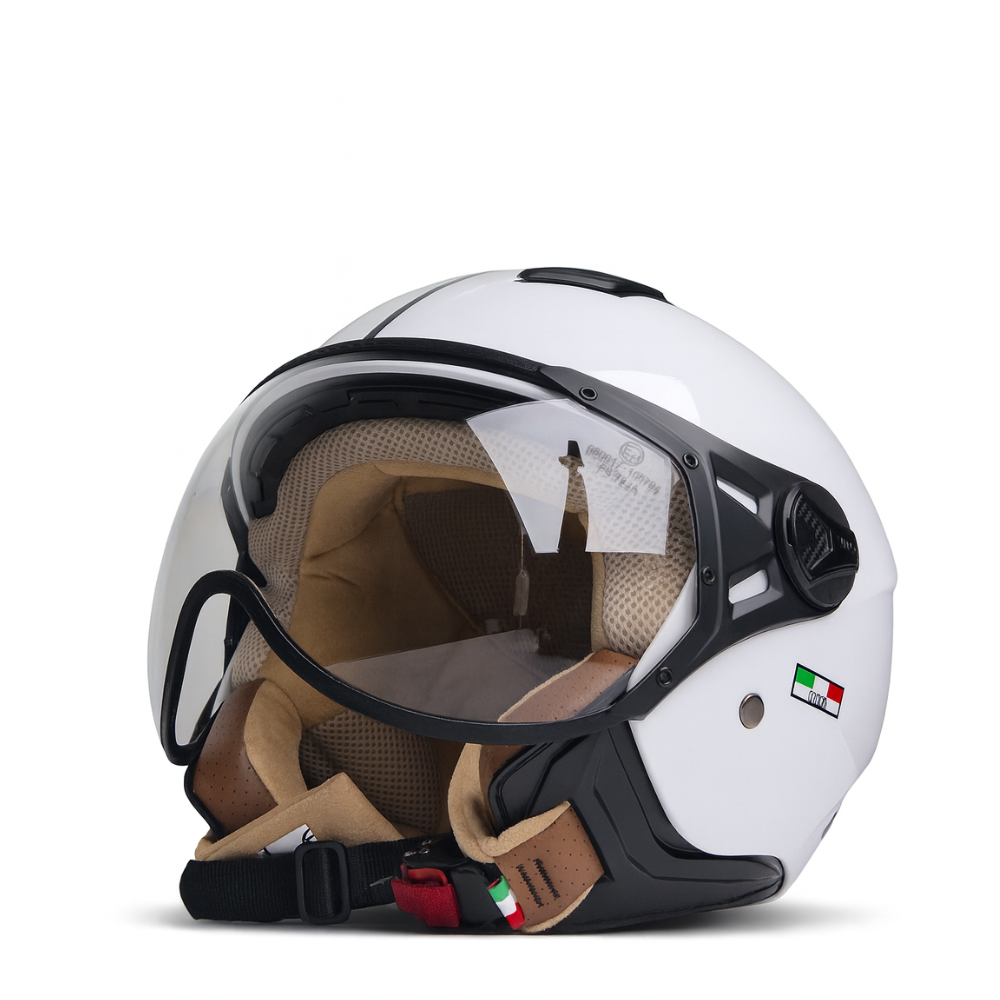 HELM VITO JET MODA GLANS WIT XS