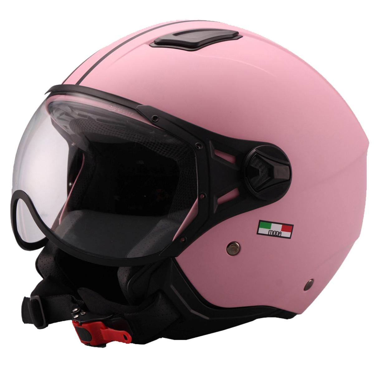 HELM VITO JET MODA MAT ROZE M