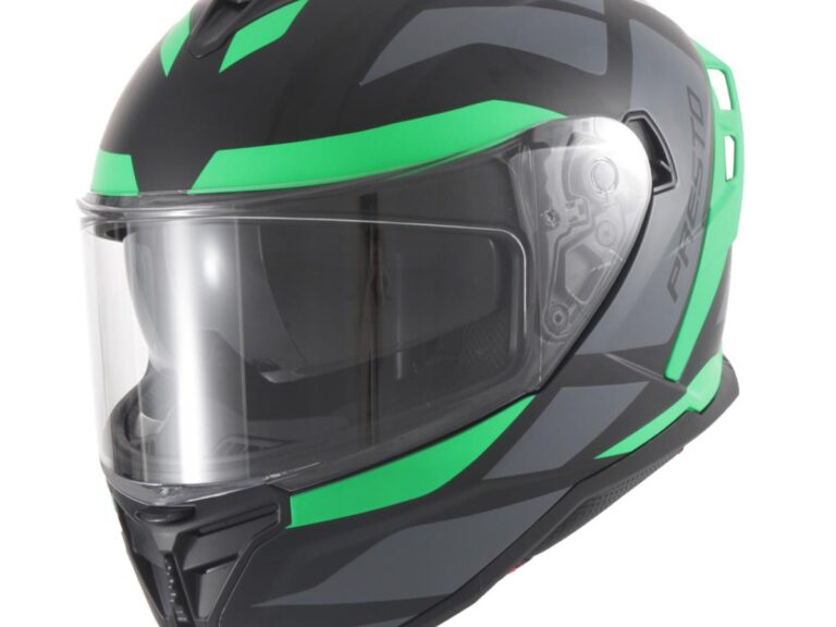 HELM VITO PRESTO INTEGRAAL + ZONNEVIZIER MAT GROEN/ZWART S