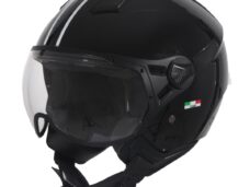 HELM VITO JET MODA GLANS ZWART + ZWARTE VOERING M