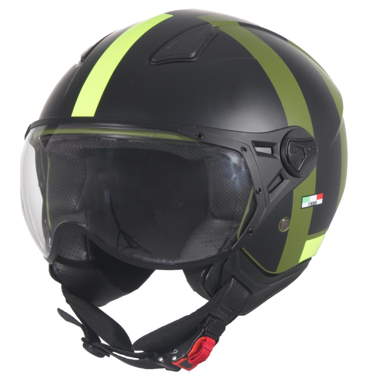 HELM VITO JET MODA MAT GROEN/ZWART S (NETTO PRIJS)