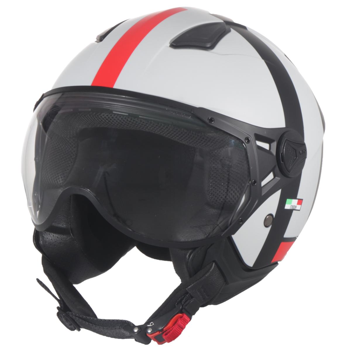 HELM VITO JET MODA WIT/ZWART XS (NETTO PRIJS)