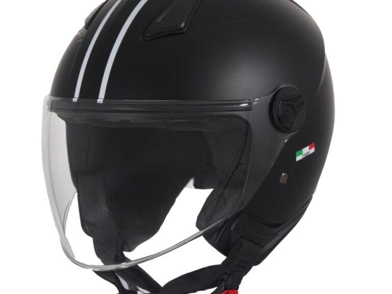KINDERHELM VITO JET MODA BAMBINO MAT ZWART XXXXS (YM) - 49CM