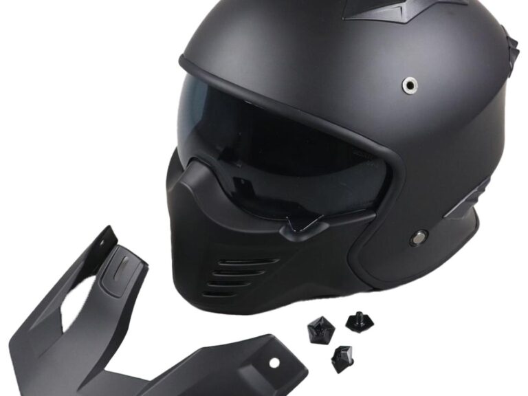 HELM VITO JET BRUZANO MAT ZWART + PEAK XS